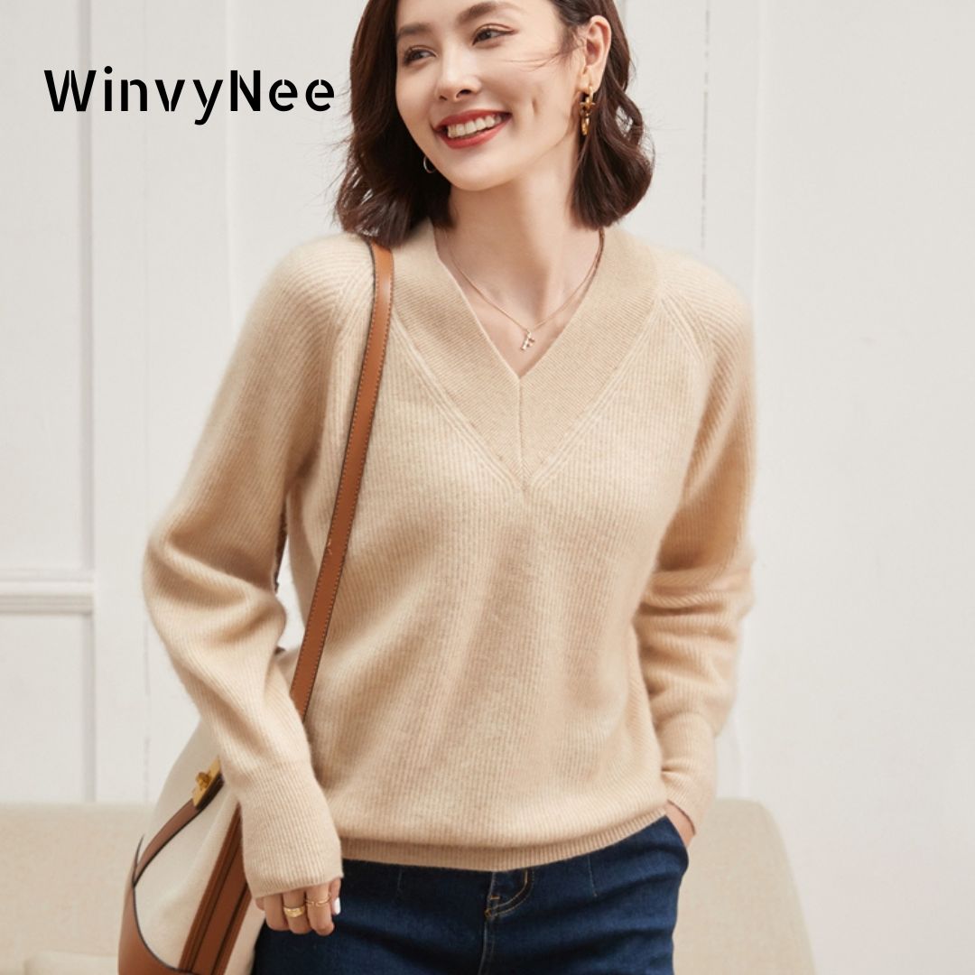 Cashmere Sweater Formal - WinvyNee Women Cashmere Wool Sweaters Long