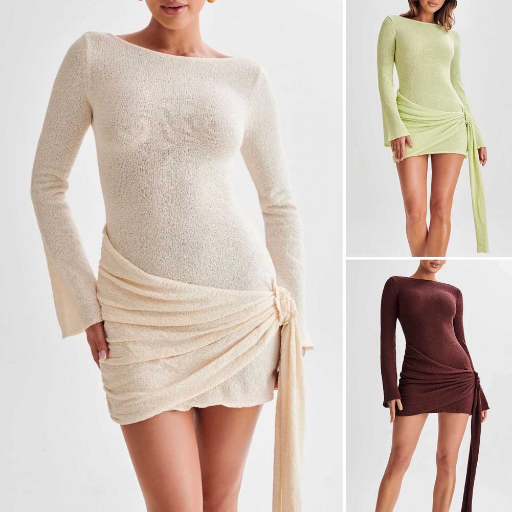 Women Formal Party Wear Dress - Sexy Bodycon Mini Dress Women Long