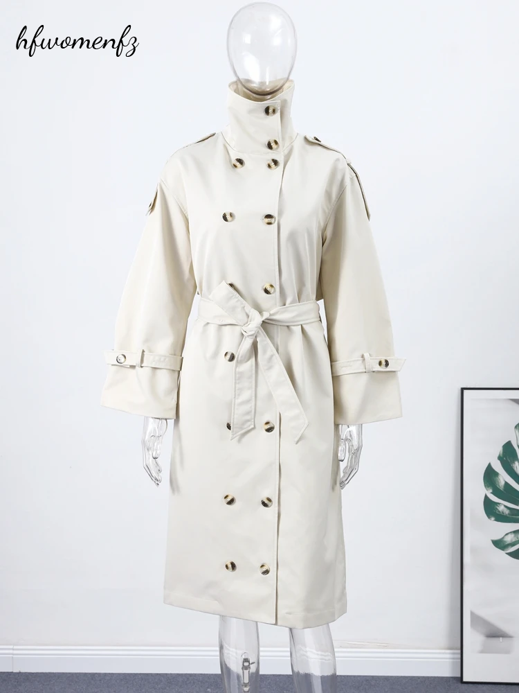 Fashion Women's Long Trench Co - Trench Coat Formal ulasan dan harga