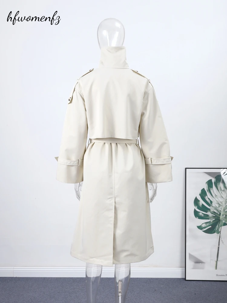 Fashion Women's Long Trench Co - Trench Coat Formal ulasan dan harga