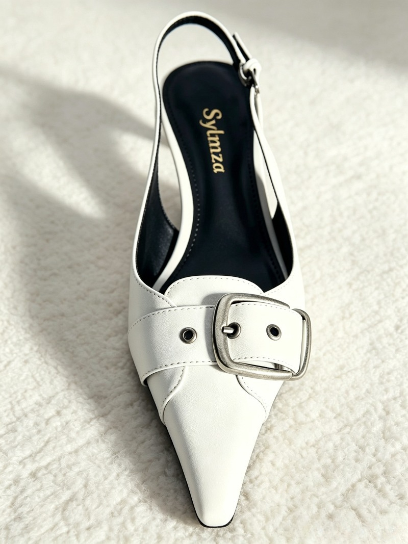 Sexy Pointed Toe Backless Desi - Slingback Heel Formal ulasan dan harga