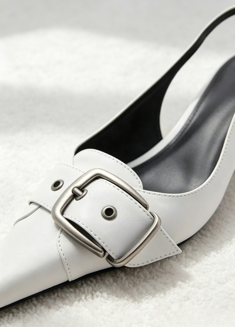 Sexy Pointed Toe Backless Desi - Slingback Heel Formal ulasan dan harga