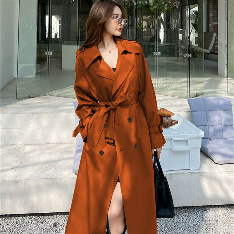 Autumn Winter Women's Trench C - Trench Coat Formal ulasan dan harga