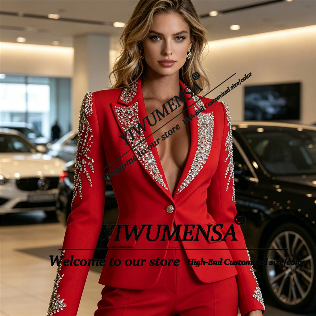 Luxury Women Suits 2 Pieces Se - Women'S Formal Wear Pants ulasan dan harga