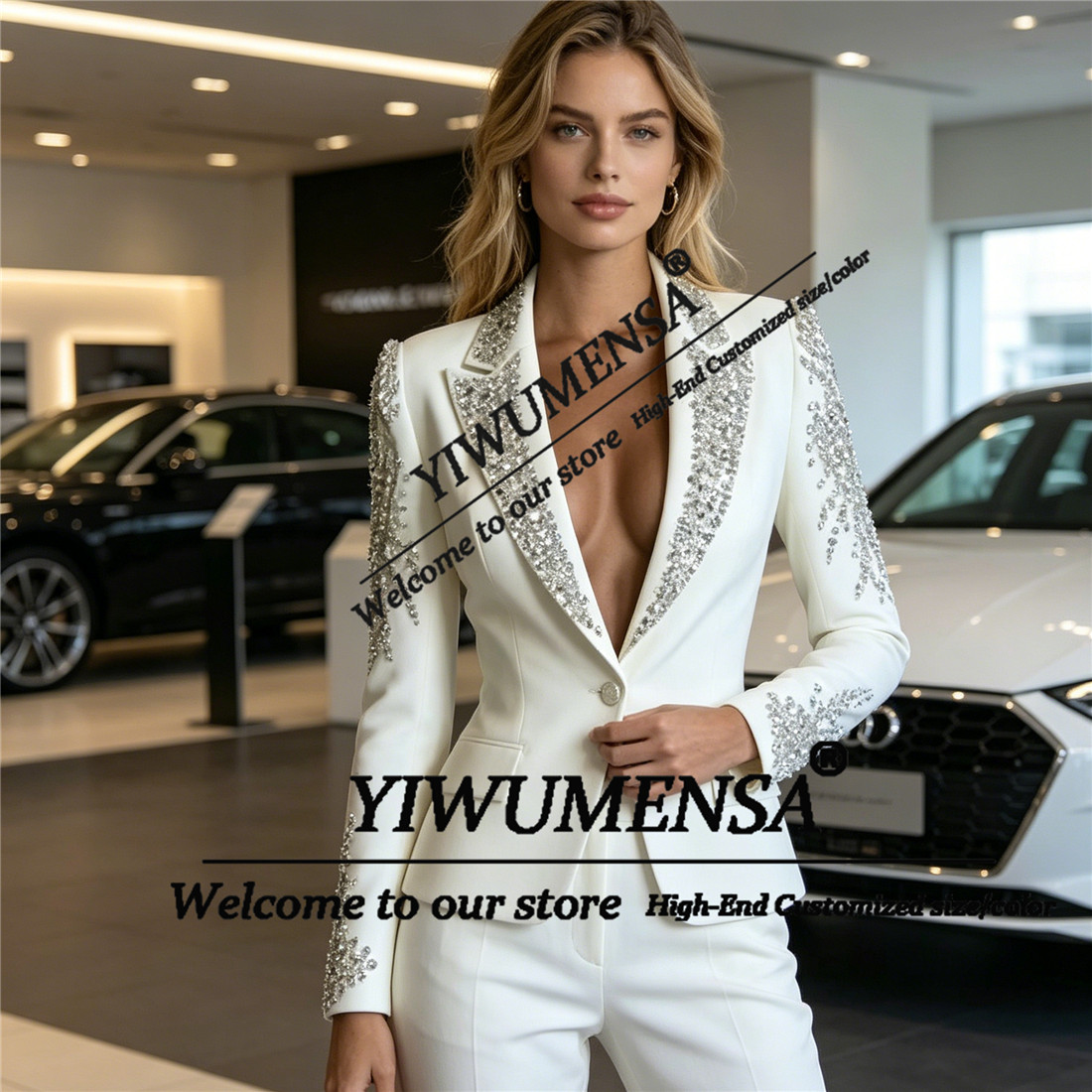 Luxury Women Suits 2 Pieces Se - Women'S Formal Wear Pants ulasan dan harga