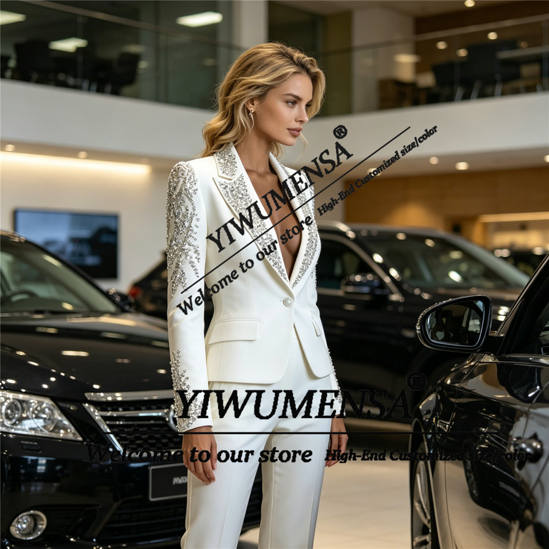 Luxury Women Suits 2 Pieces Se - Women'S Formal Wear Pants ulasan dan harga
