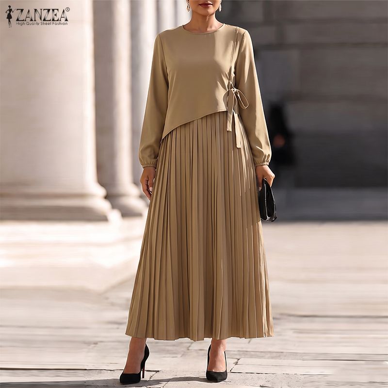 ZANZEA Plus Size Women O Neck  - Women Formal Office Wear Tops ulasan dan harga