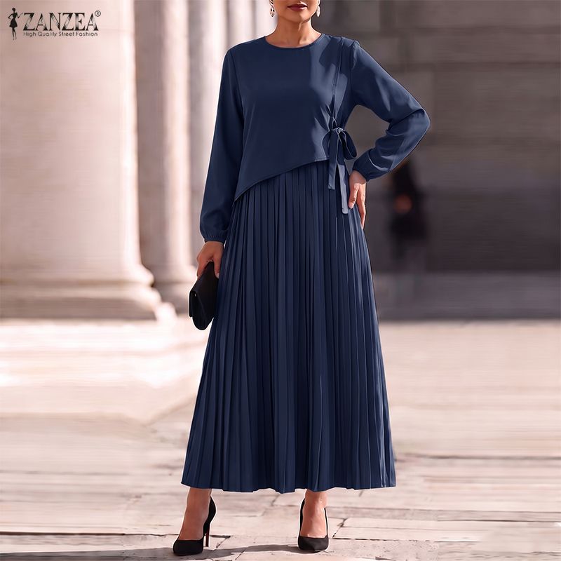 ZANZEA Plus Size Women O Neck  - Women Formal Office Wear Tops ulasan dan harga