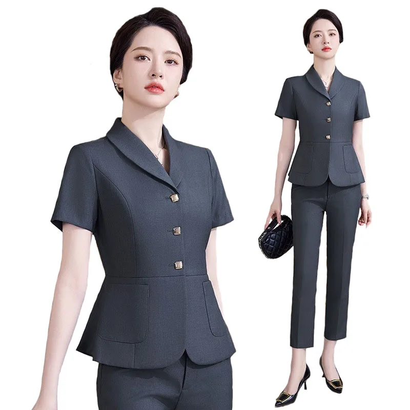 Pop 2024 Summer Formal OL Styl - Women Formal Wear For Interview ulasan dan harga