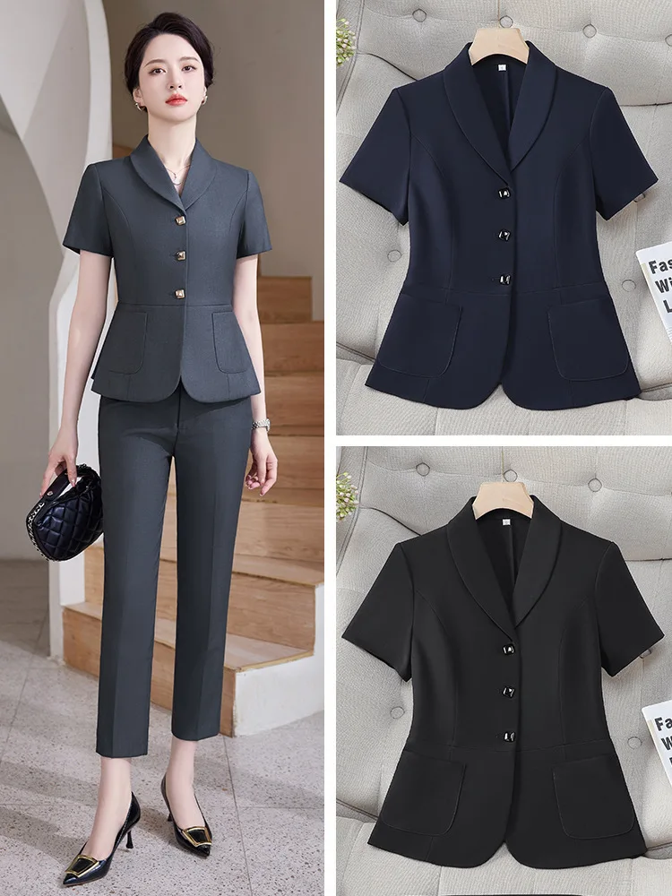 Pop 2024 Summer Formal OL Styl - Women Formal Wear For Interview ulasan dan harga