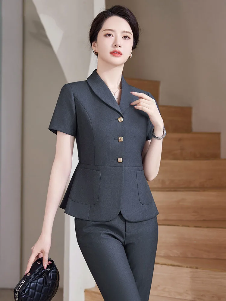Pop 2024 Summer Formal OL Styl - Women Formal Wear For Interview ulasan dan harga