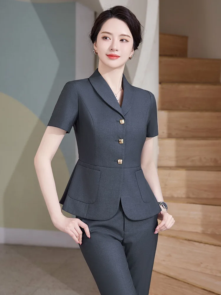 Pop 2024 Summer Formal OL Styl - Women Formal Wear For Interview ulasan dan harga