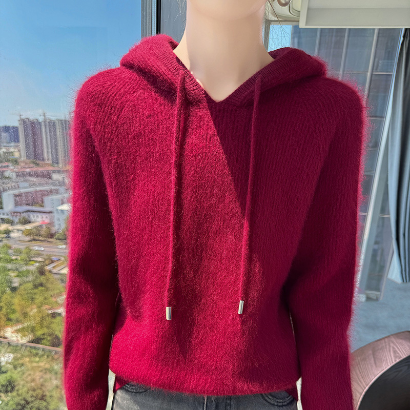 100% Mink Cashmere Autumn Wint - Cashmere Sweater Formal ulasan dan harga