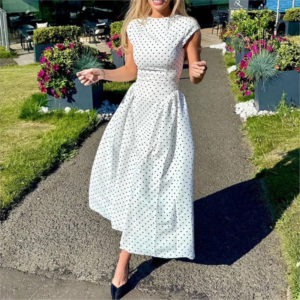 Summer Printed Polka Dot Women - Women Formal Office Wear Tops ulasan dan harga