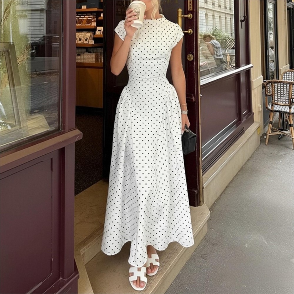 Summer Printed Polka Dot Women - Women Formal Office Wear Tops ulasan dan harga
