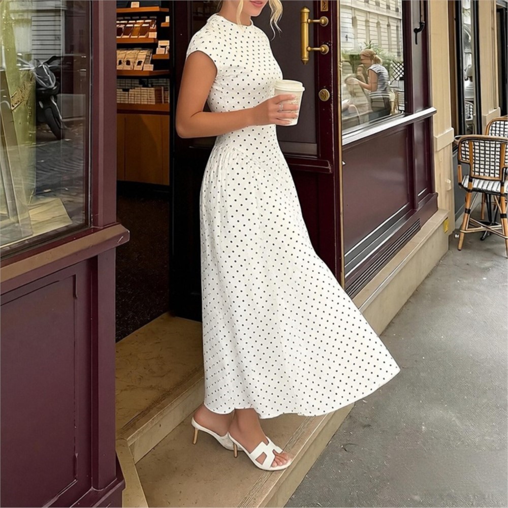 Summer Printed Polka Dot Women - Women Formal Office Wear Tops ulasan dan harga