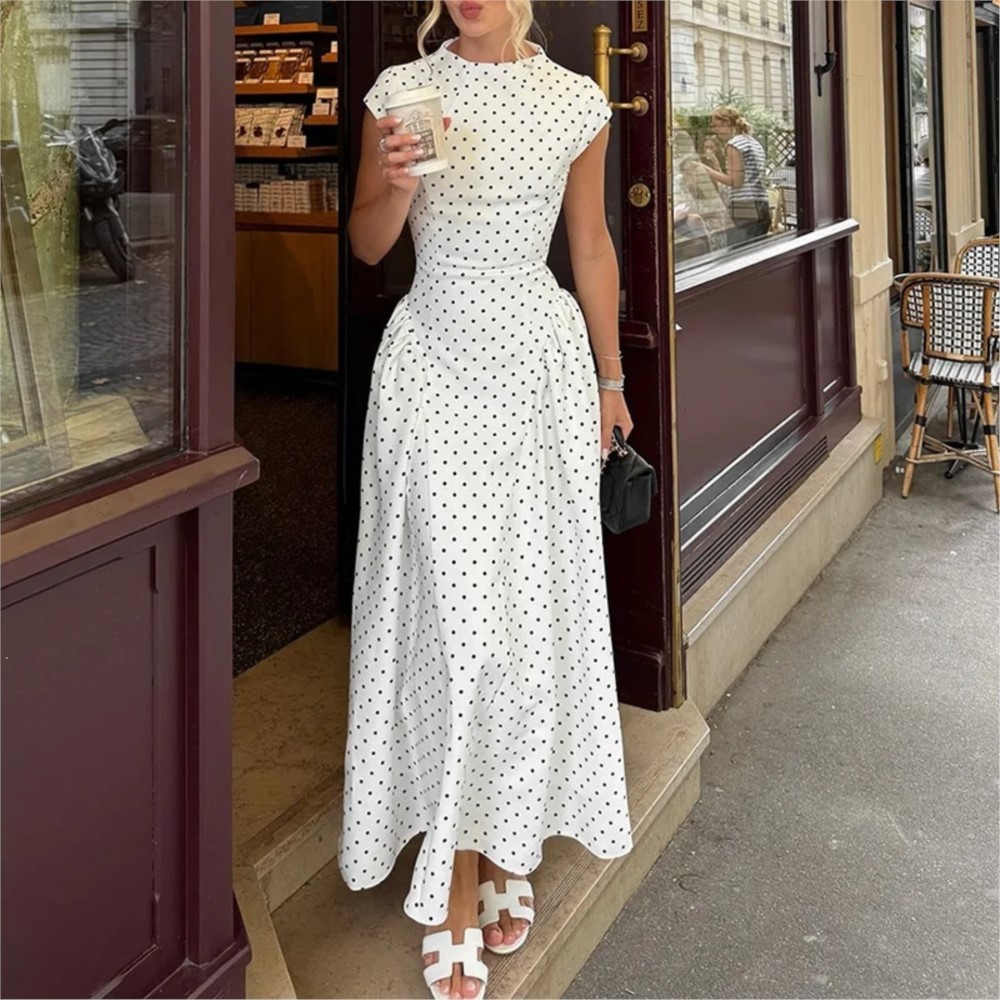 Summer Printed Polka Dot Women - Women Formal Office Wear Tops ulasan dan harga