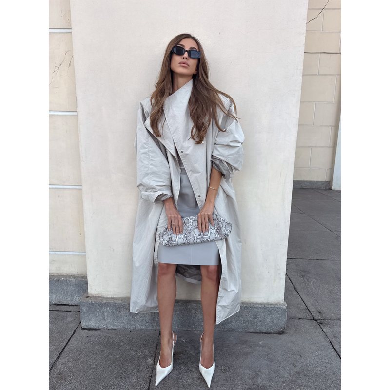 Women Casual Long Trench Coat  - Trench Coat Formal ulasan dan harga