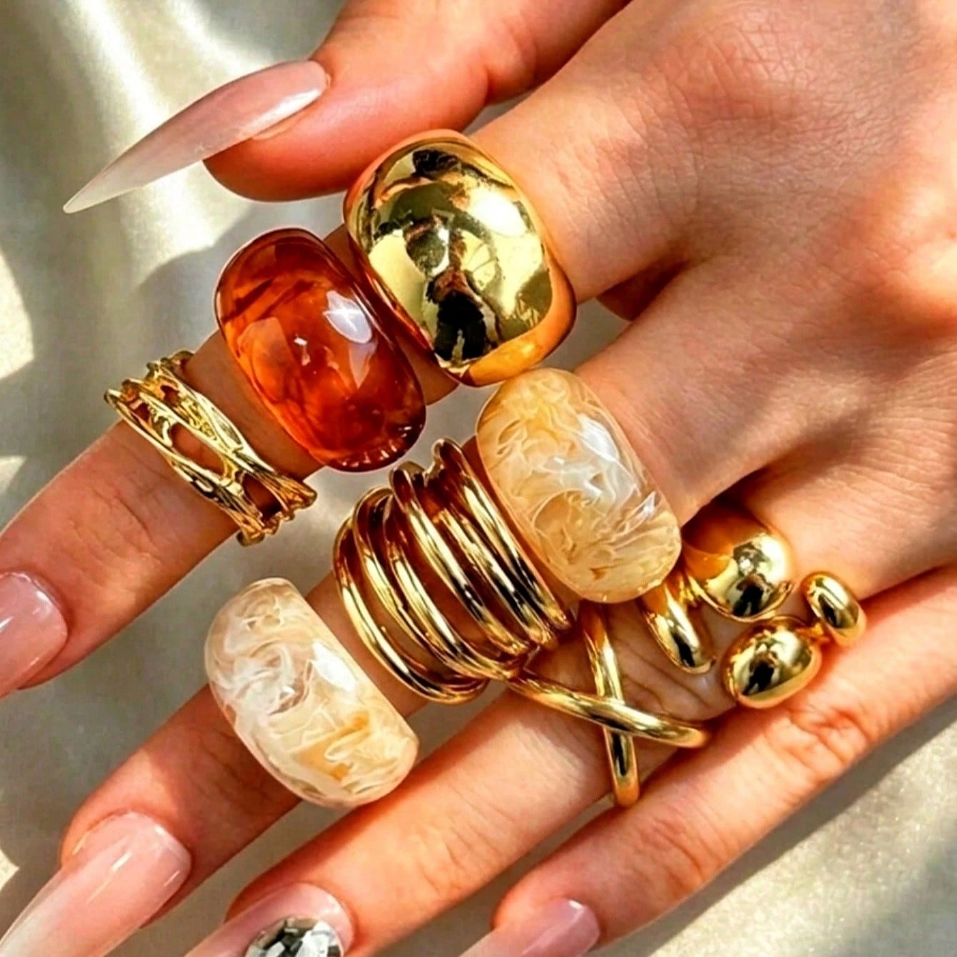 8Pcs Retro Lightly Luxurious H - Formal Wear Jewelry For Women ulasan dan harga