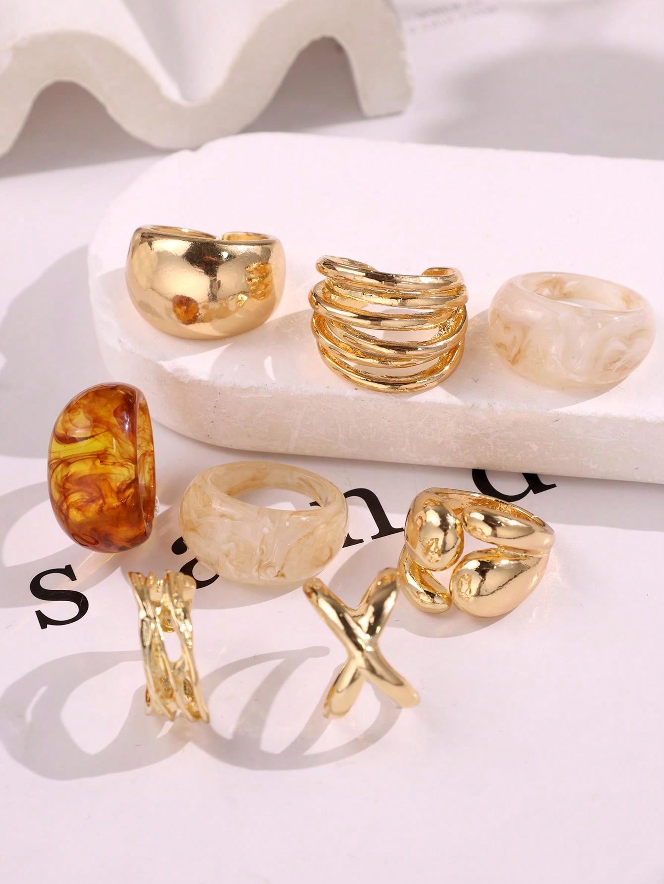 8Pcs Retro Lightly Luxurious H - Formal Wear Jewelry For Women ulasan dan harga