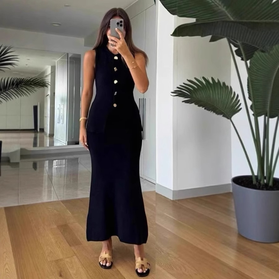 Round-neck Single-breasted Sle - Women Formal Office Wear Tops ulasan dan harga
