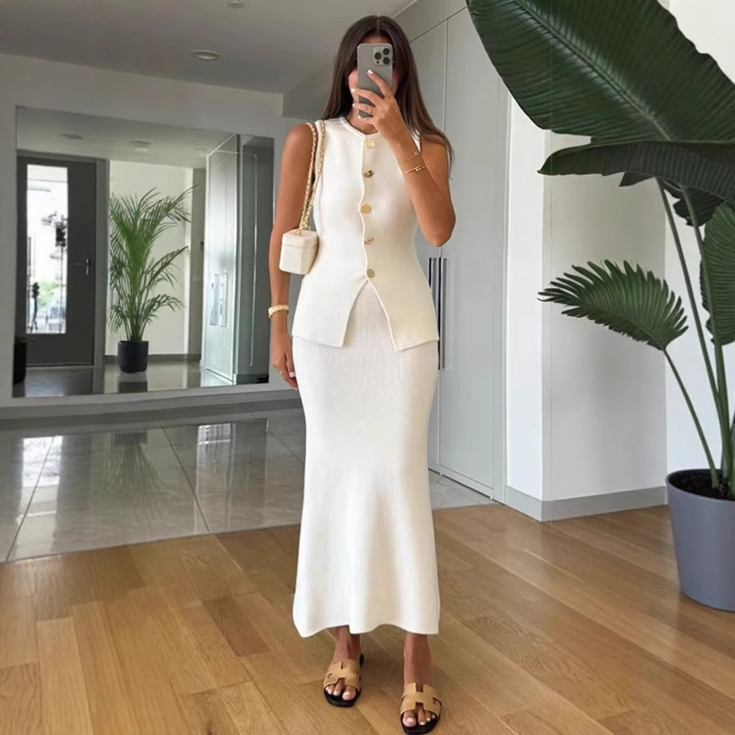 Round-neck Single-breasted Sle - Women Formal Office Wear Tops ulasan dan harga