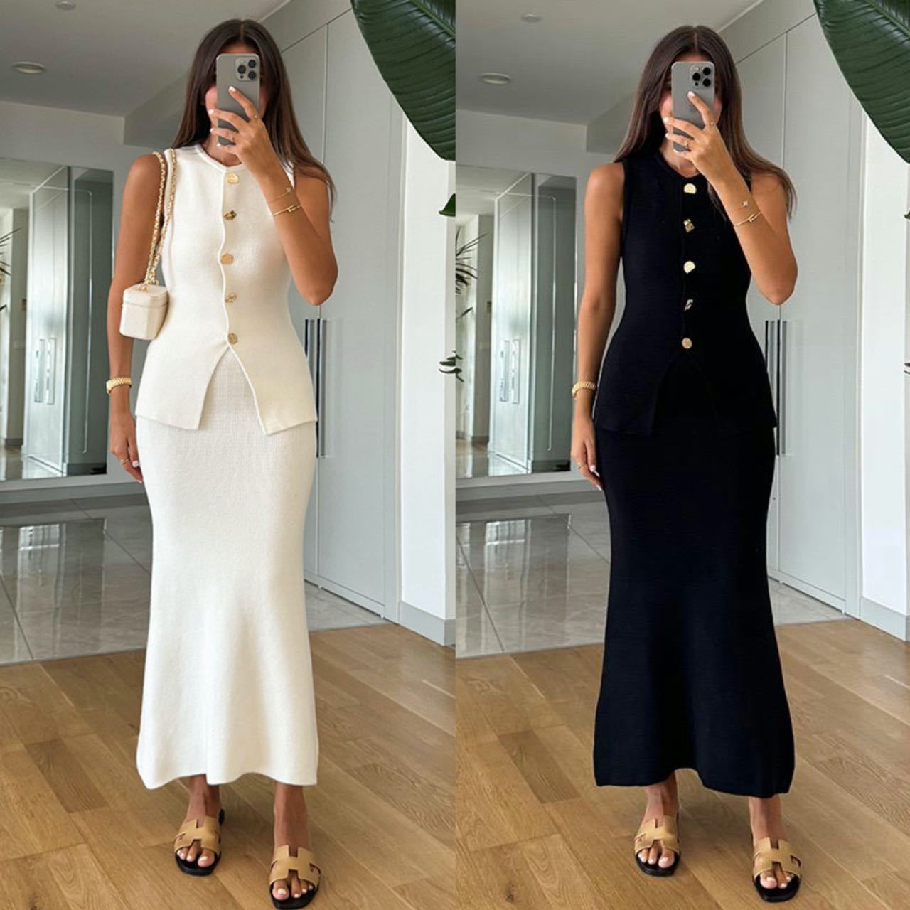 Round-neck Single-breasted Sle - Women Formal Office Wear Tops ulasan dan harga