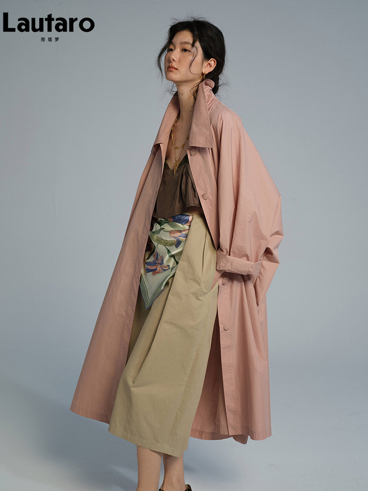 Lautaro Spring Autumn Long Ove - Trench Coat Formal ulasan dan harga