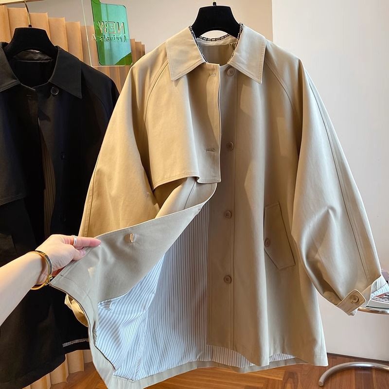 New High-end British Style Wor - Trench Coat Formal ulasan dan harga