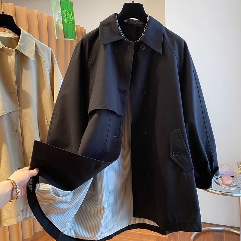 New High-end British Style Wor - Trench Coat Formal ulasan dan harga