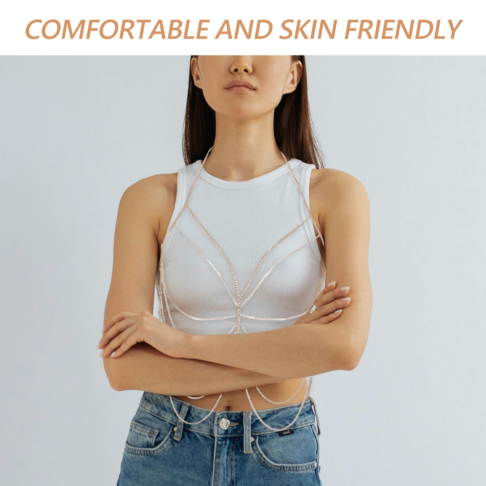 Stylish Women Body Chain Jewel - Formal Wear Jewelry For Women ulasan dan harga