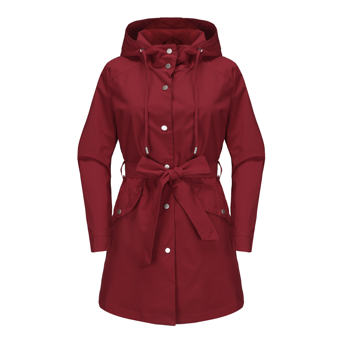 Spring Autumn New Hooded Water - Trench Coat Formal ulasan dan harga