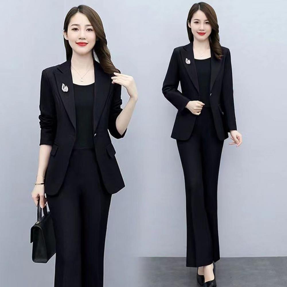 2 Pcs/Set Lady Formal Coat Pan - Women'S Formal Wear Pants ulasan dan harga