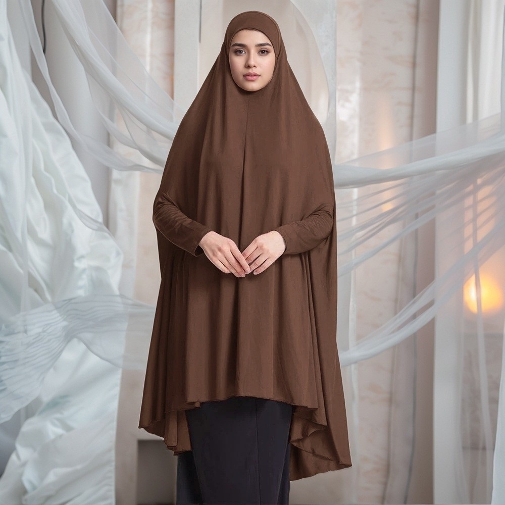 Caftan Plain Muslim Abayas Mod - Women Formal Wear Hijab ulasan dan harga