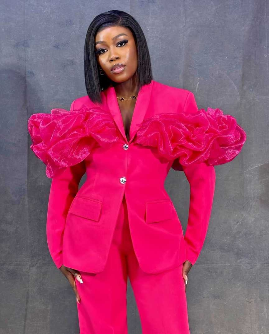 Customized Hot Pink Women Pant - Women Formal Party Wear Dress ulasan dan harga