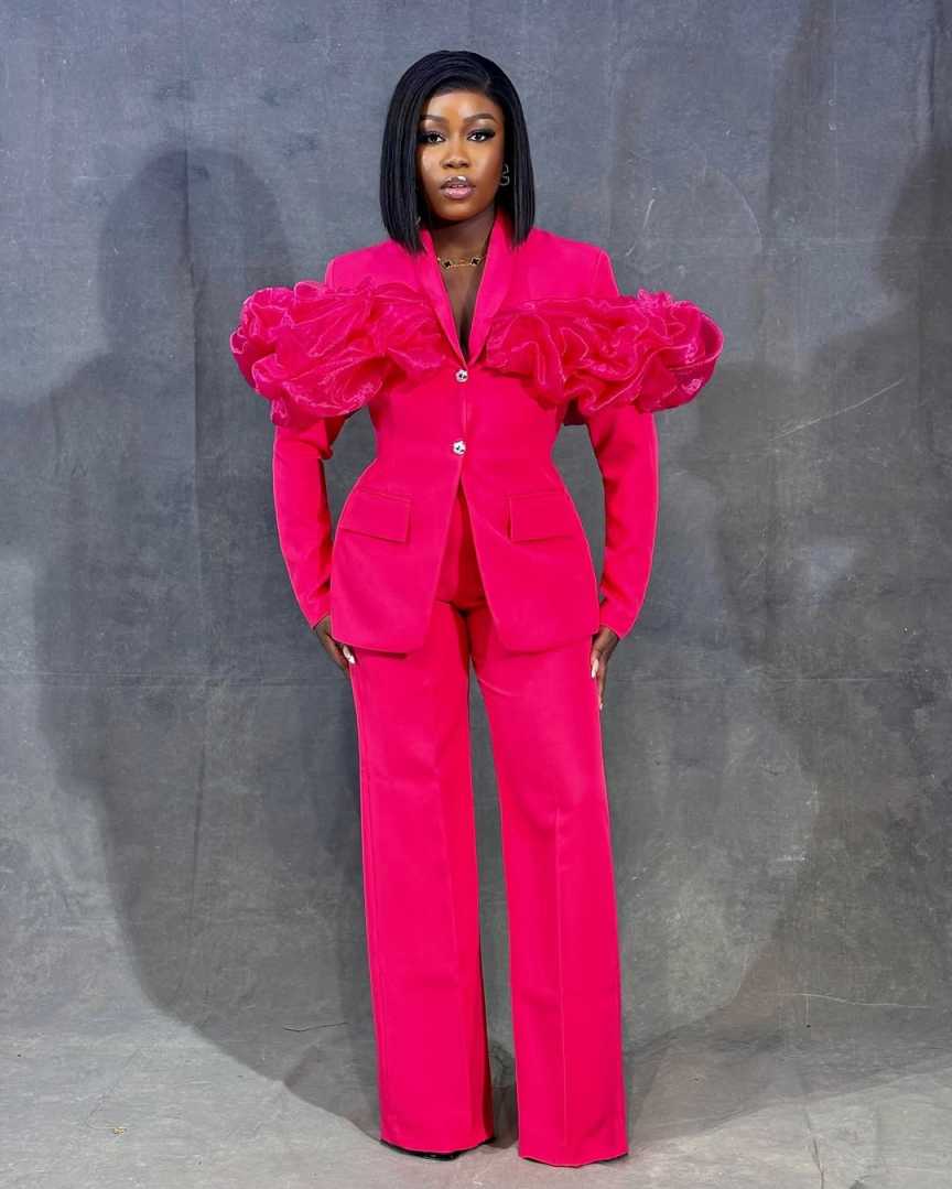 Customized Hot Pink Women Pant - Women Formal Party Wear Dress ulasan dan harga