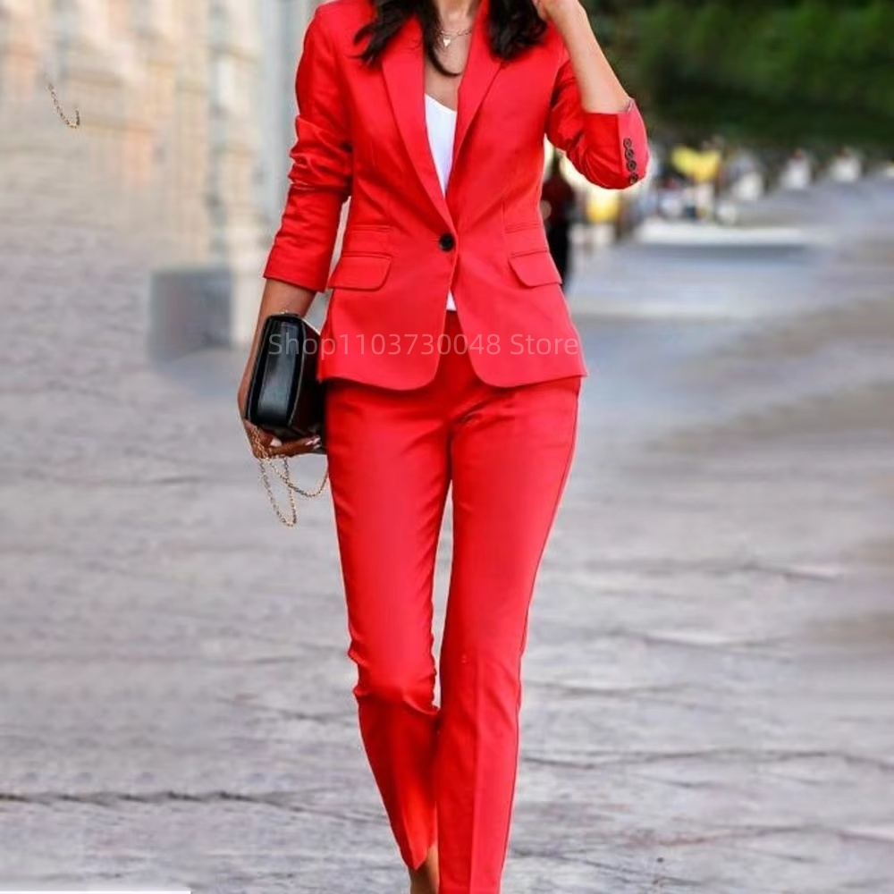 Fashion Office Ladies Blazer a - Women'S Formal Wear Pants ulasan dan harga