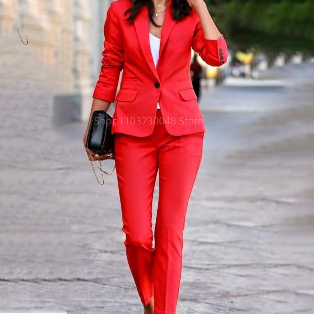Fashion Office Ladies Blazer a - Women'S Formal Wear Pants ulasan dan harga