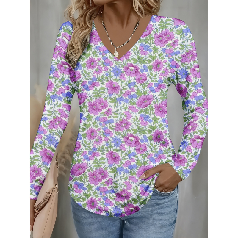 Women Elegant V Neck Long Slee - Women Formal Office Wear Tops ulasan dan harga